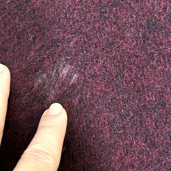 Vintage Pearce Woolrich Wool Blanket Stadium Camp Throw Varsity Maroon Carolina - Picture 12 of 13